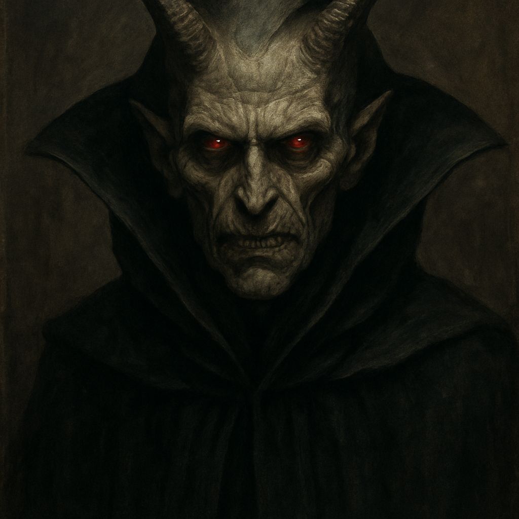 Gaunt Humanoid in Cloak with High Collar