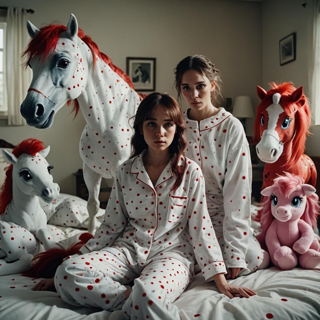 Skinned Girl Surrounded by My Little Pony Characters