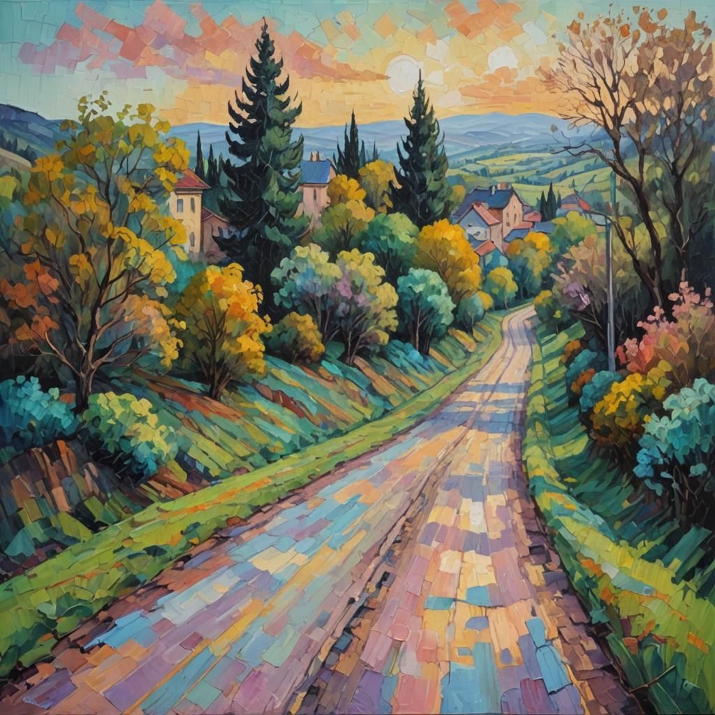 Neo-Impressionistic Deal with God in Pastel Palette