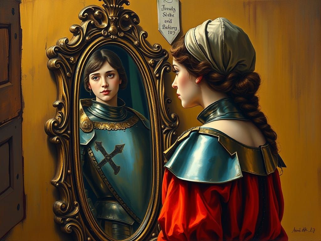 Medieval Joan of Arc Receives Divine Vision in Humble Peasan...