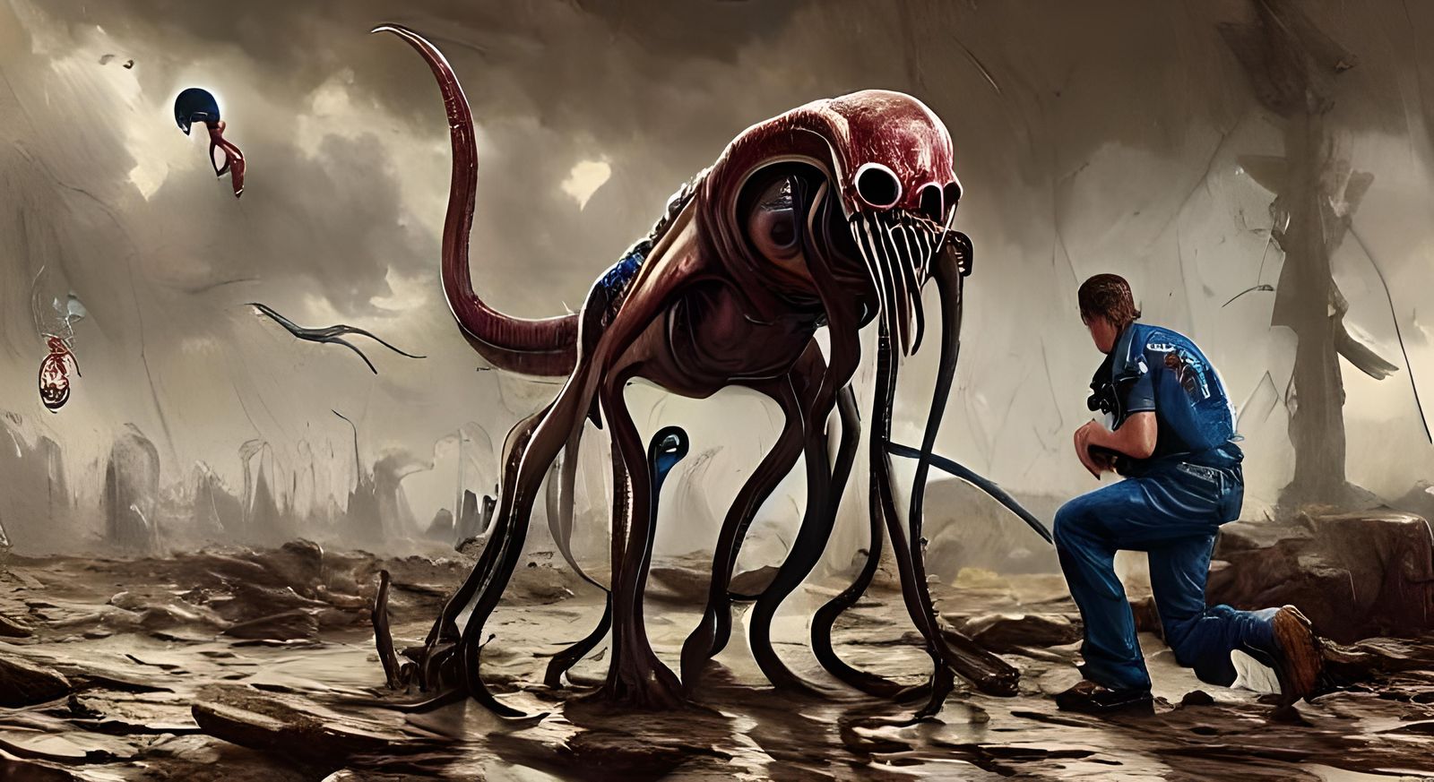 Britney Spears as a Xenomorph: An Uncanny Portrait