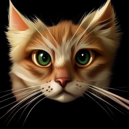 Anime Style Cat Illustration