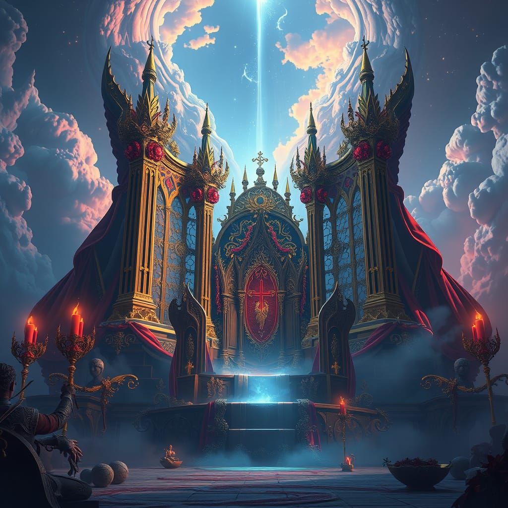 Heavenly Throne of Grace in Detailed Matte Painting