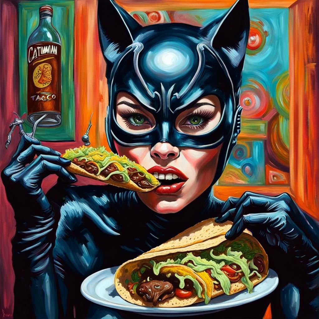 Catwoman Takes a Taco Break