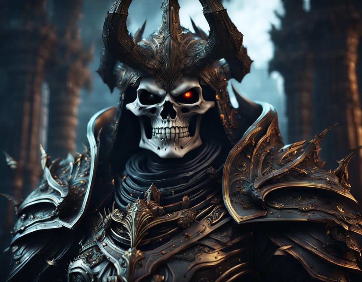 Armored Lich Portrait in Unreal Engine 5