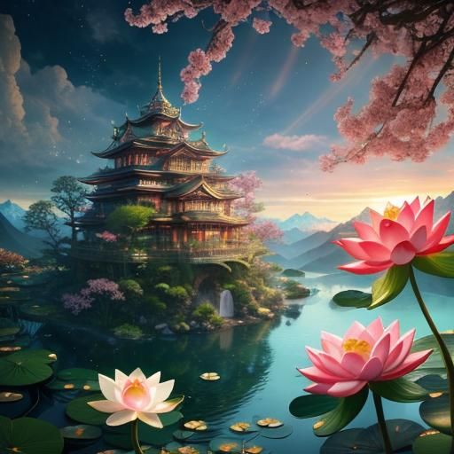 Koi and Lotus Fantasy in Ultra Detail