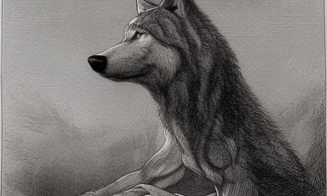 Terrifying Wolf-Man in the Style of Gustave Doré