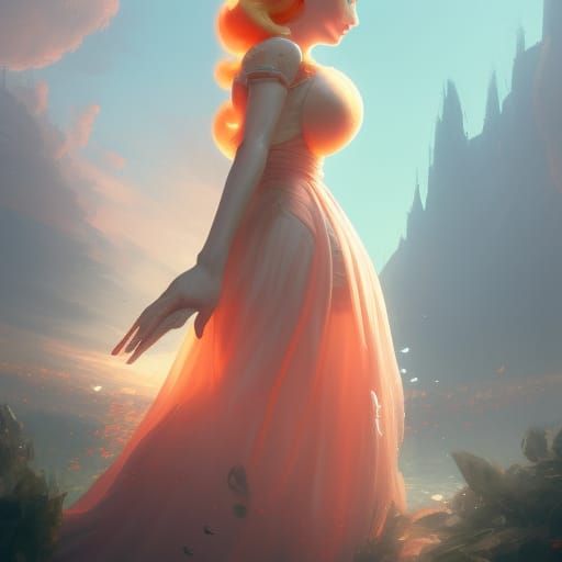 Pregnant Princess Peach: Dark Fantasy Concept Art
