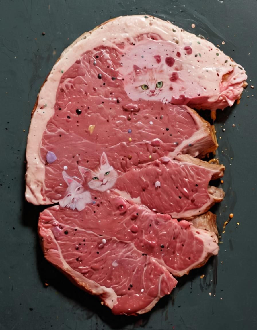 Crypto Meme Cats Feast: Graffiti Art