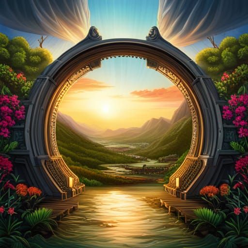 Stargate Portal to a Garden of Eden Earth
