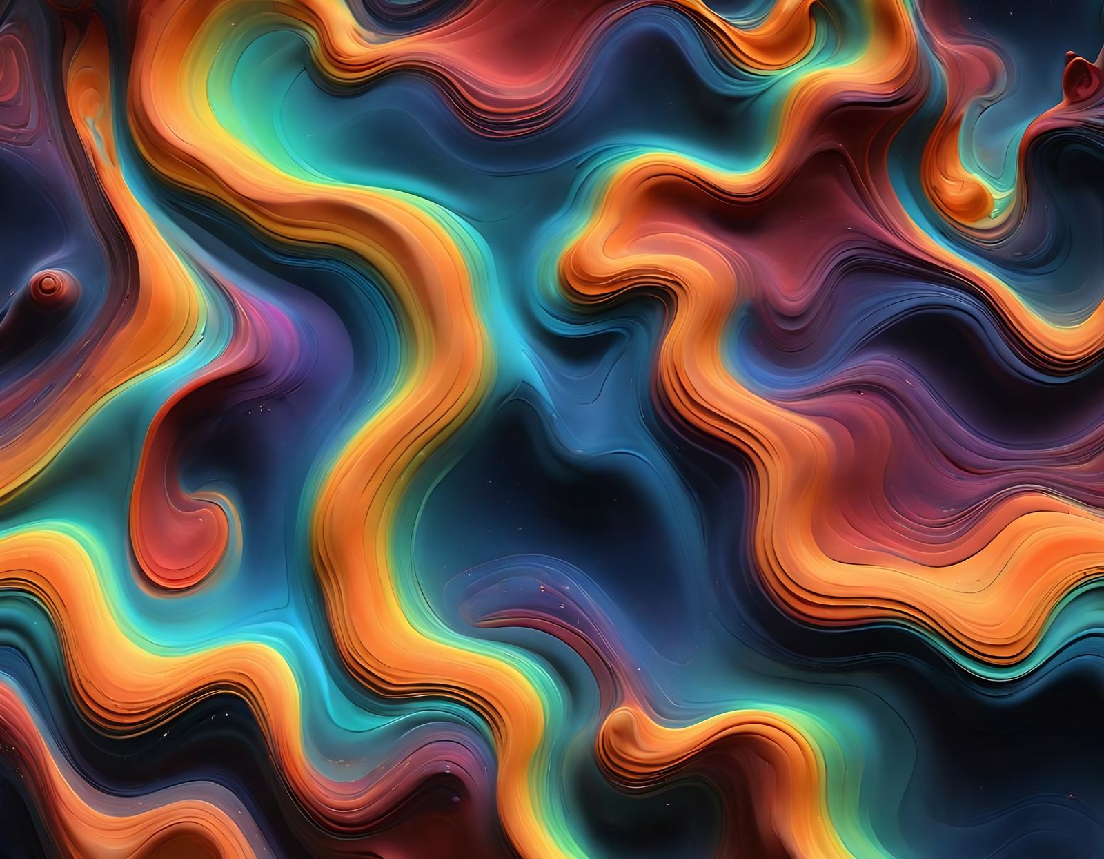 Surreal Skin-Walker in Neon X-ray Style