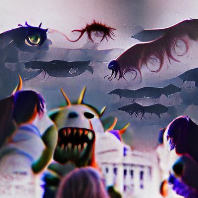 AI Generated Image of Monsters