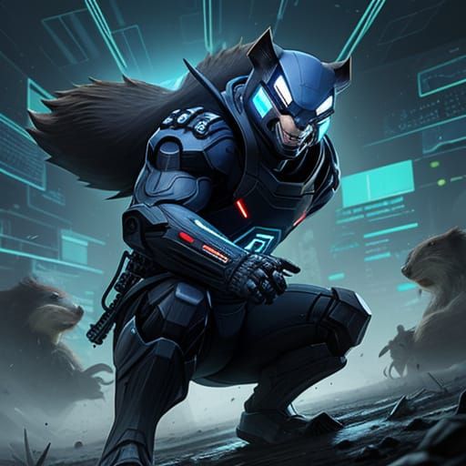 Cyberpunk Beaver