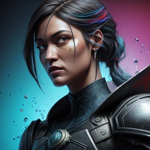 Hyperrealistic Art of a Mathematician's Intense Moment