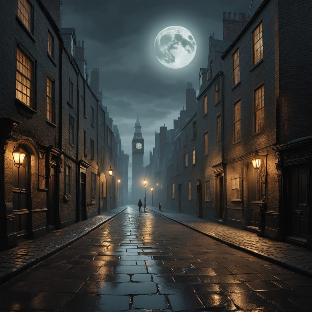 Mysterious Encounter in 17th Century London Alley