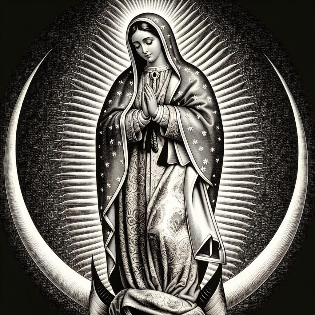 Our Lady of Guadalupe with Radiant Aura