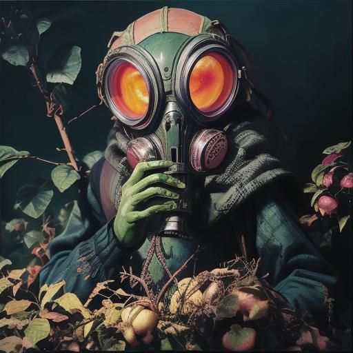 Psychedelic Mutant in Dreamlike 1960s Photo