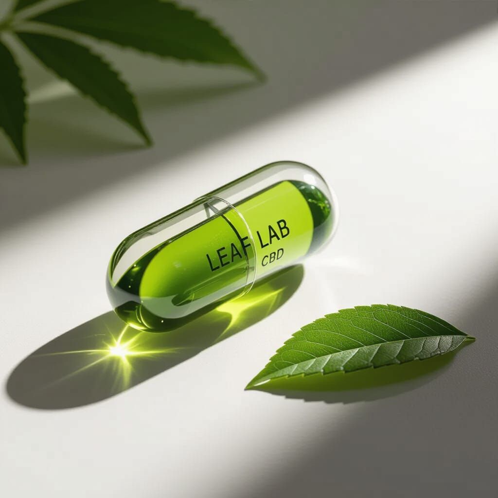 Leaf Lab CBD Capsule Product Shot