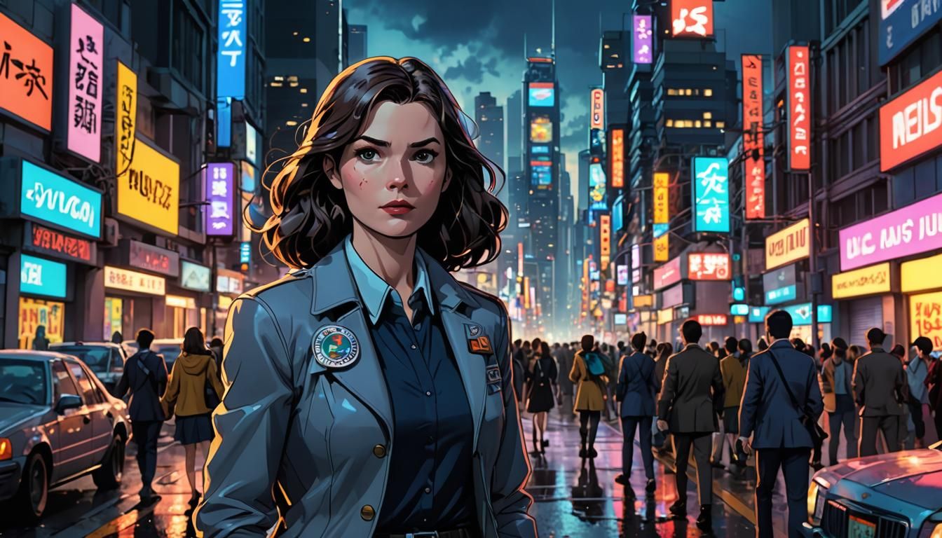 Lois Lane in Anime-Style 3D Art