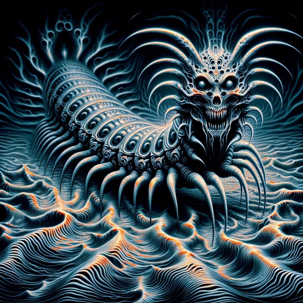 Eerie Centipede Possesses River of Faces in Grim, Cinematic ...