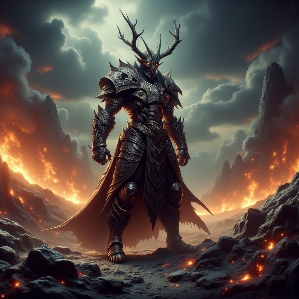 Epic Dalki Warrior in Hyper-Realistic 3D Style