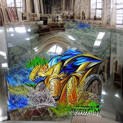 Stained Glass Vegeta from Dragon Ball Z