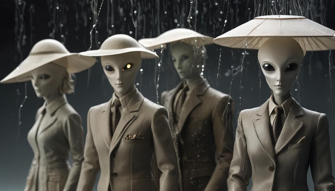 Sci-Deco Placid Rain Steam-Fi Scrapbooking with Tiny Wind-Up...