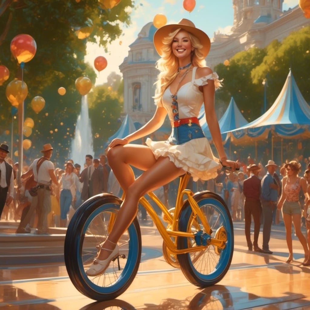 Well, today Julie has to be on wheels apparently. So first s...