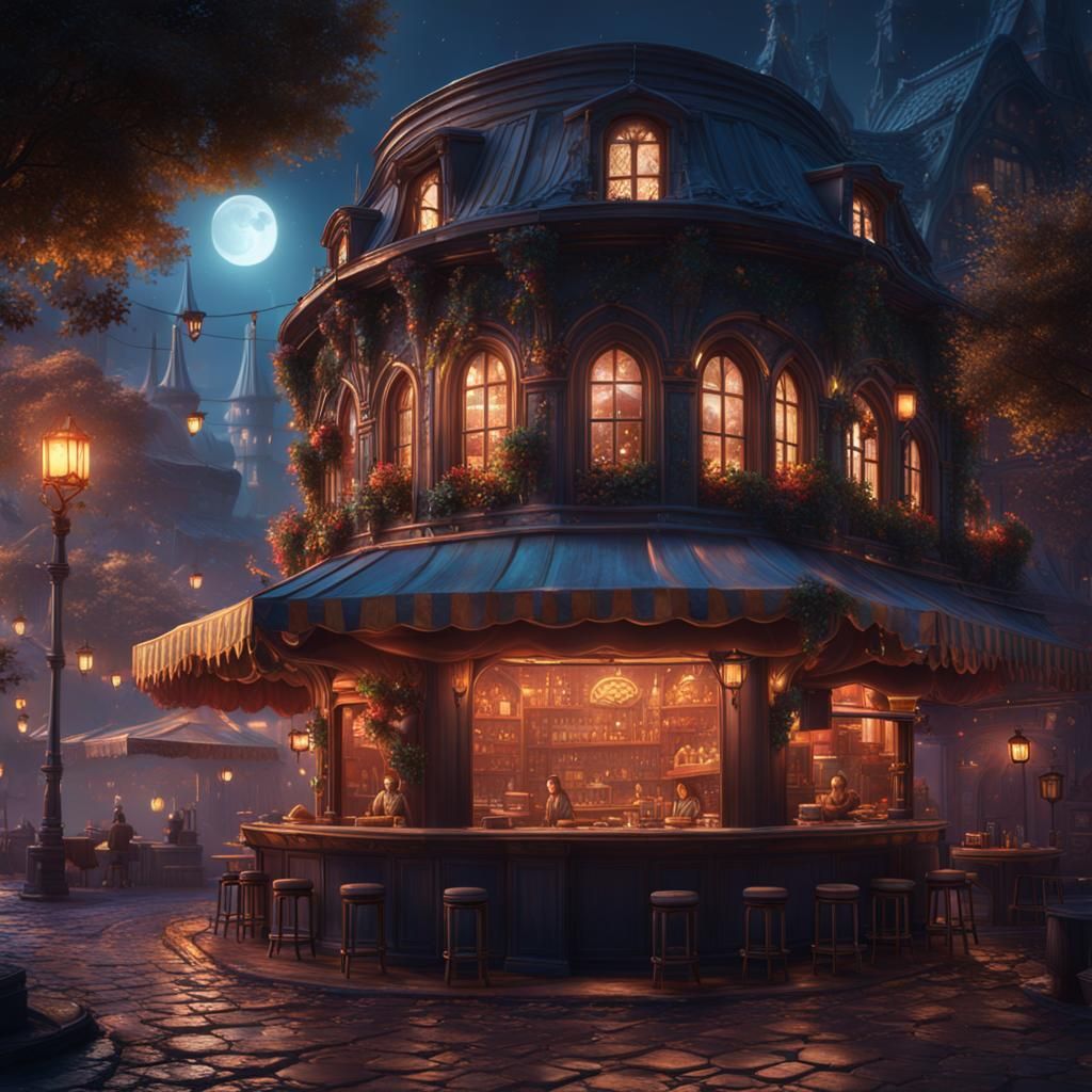 Fantastical Matte Painting in Deep Color