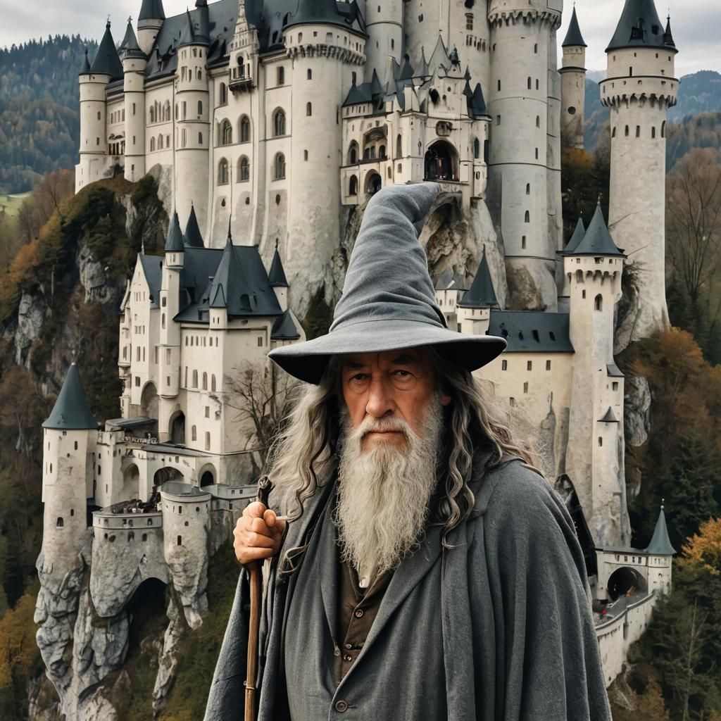 Gandalf at Neuschwanstein Castle
