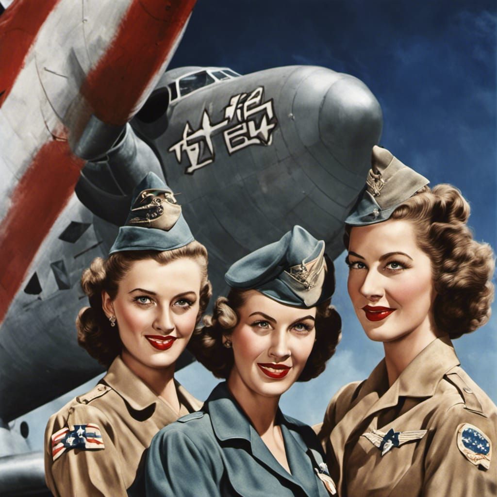 Andrews Sisters and B-52: Patriotic Hyperrealistic Masterpie...