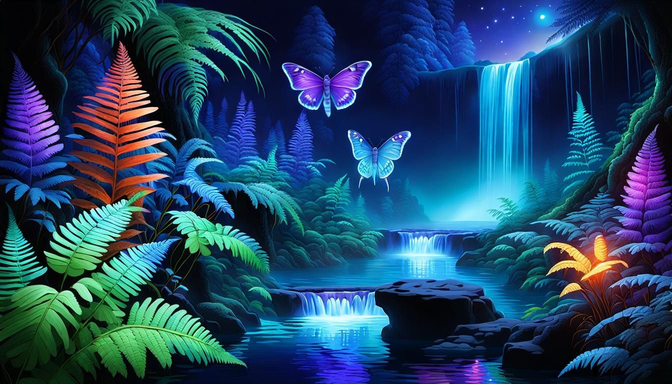 Vibrant Nocturnal Ecosystem Unveiled