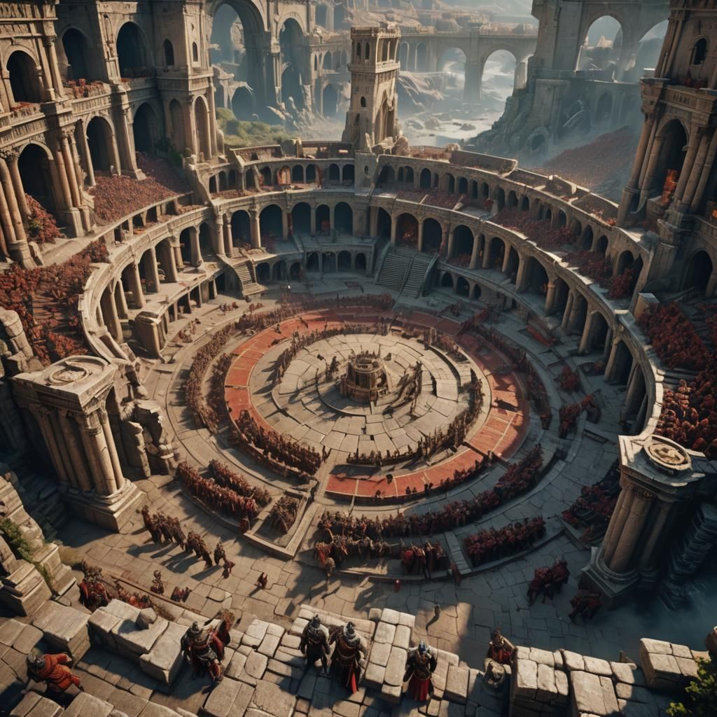 Epic Gladiatorial Combat in the Colosseum