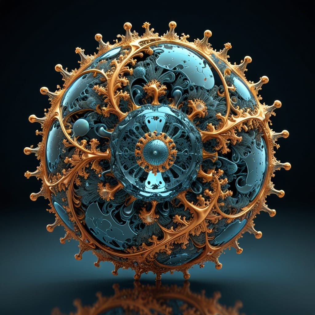 Mandelbulb Fractal and QFT Equations Rendered in 3D