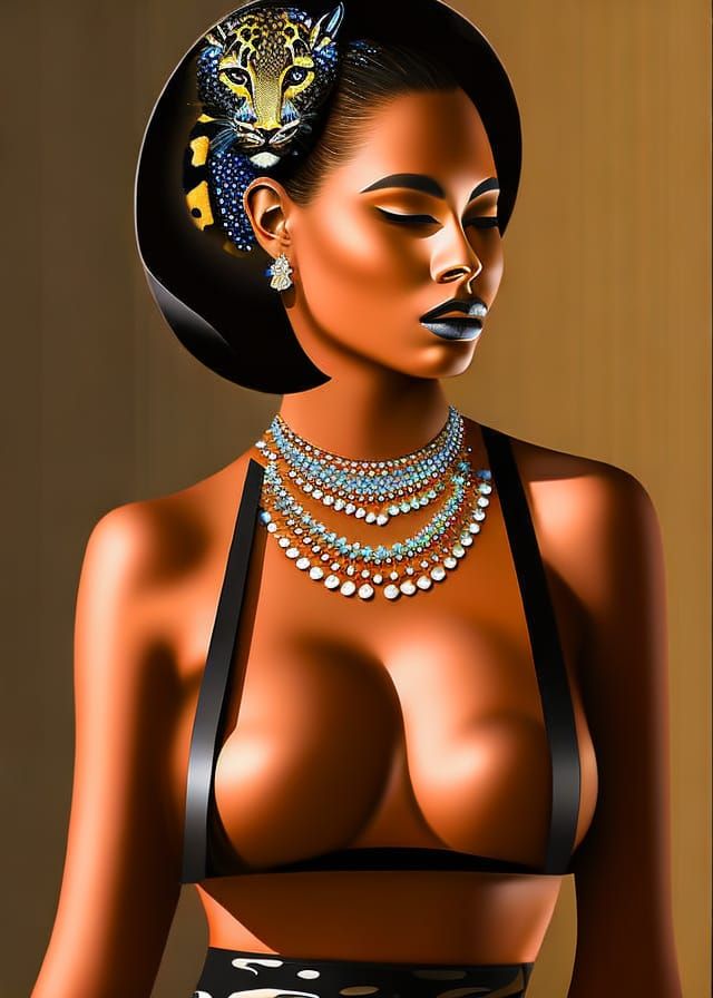 Majestic Galaxy Leopard with Soft, Symmetrical Features