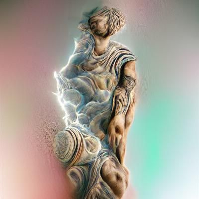 Jupiter: Roman God in Michelangelo Style