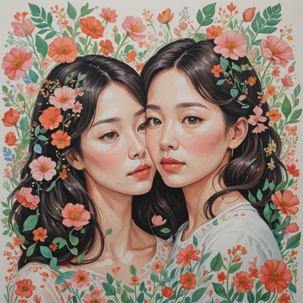 Gouache Painting Inspired by a Rhyming Phrase