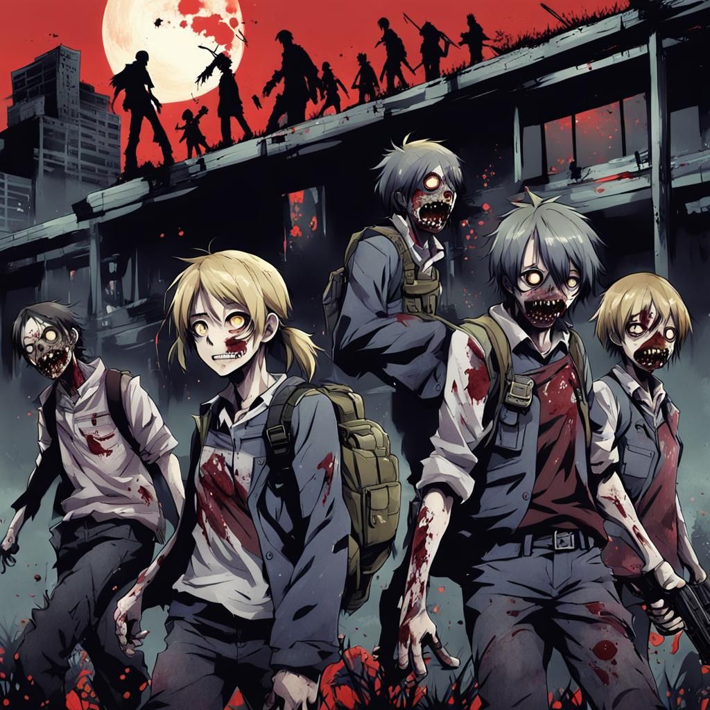 Zombie Apocalypse in Anime Style