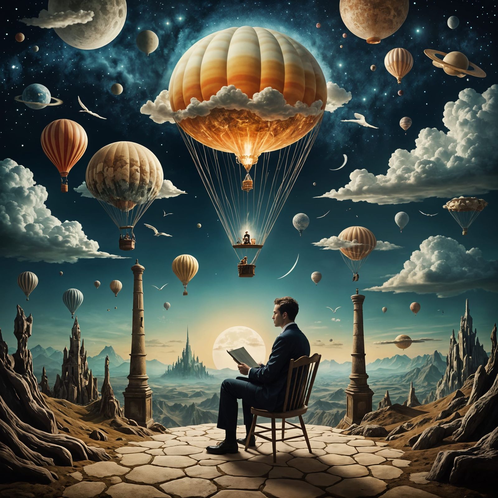 Dreamlike Surrealism: Hallucinations in an Open-Minded Realm
