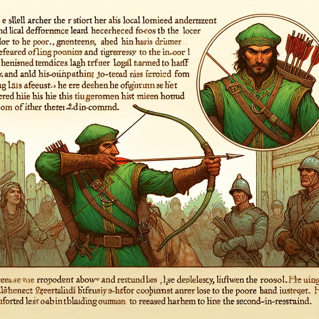 Robin Hood Confronts Sheriff of Nottingham in Medieval Times