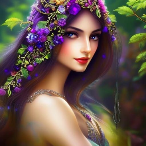 Elven Ring with Sapphire Dragon in Hyperdetailed Style