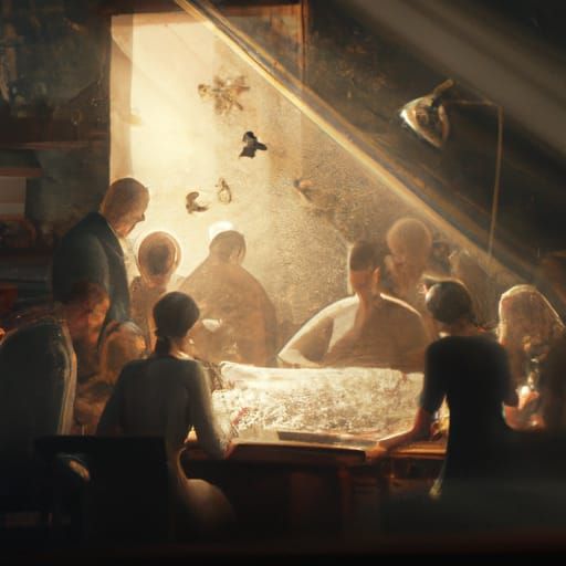 Sunbeam Illuminates Puzzle Collaboration in Digital Painting