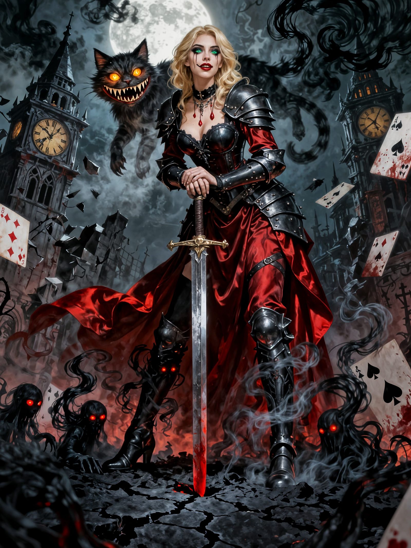 Gothic Alice in Nightmarish Wonderland