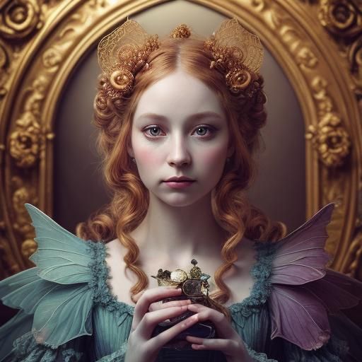 Rococo Lovecraftian Fairy in Lomographic Photograph