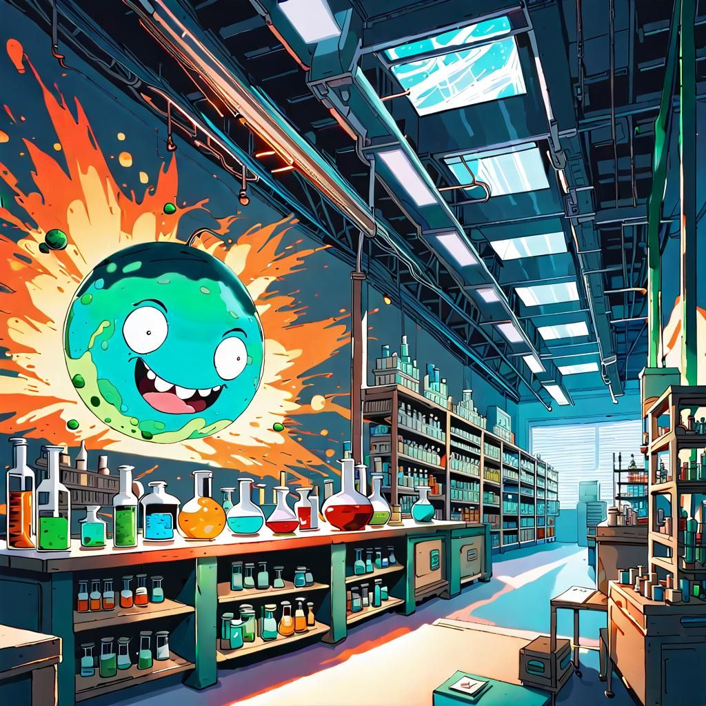 Rick and Morty in Test Tubes: Renaissance Painting