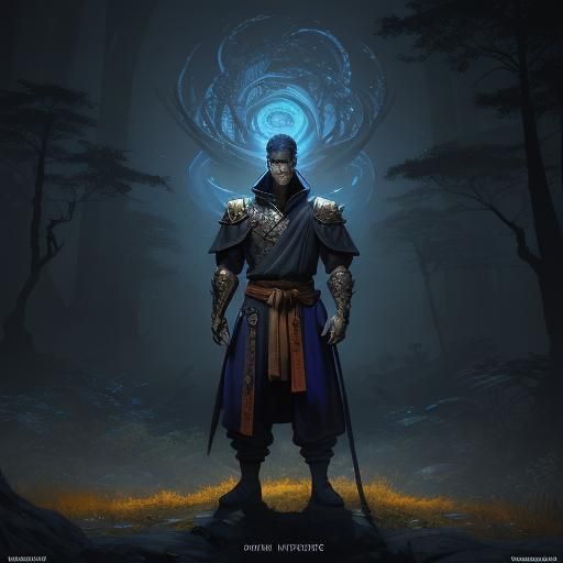 Naruto in Dark Fantasy Style