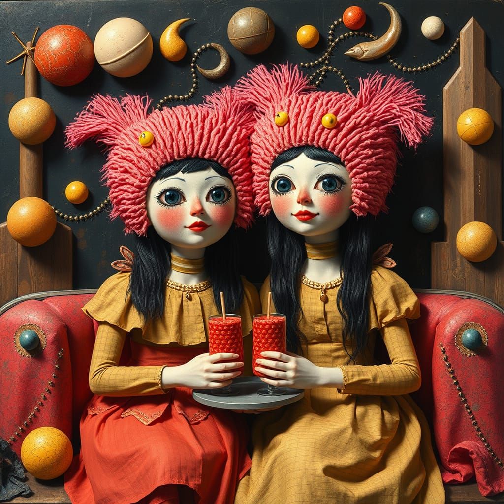 Dark Hostess Twinkies in Industrial Constructivist Art