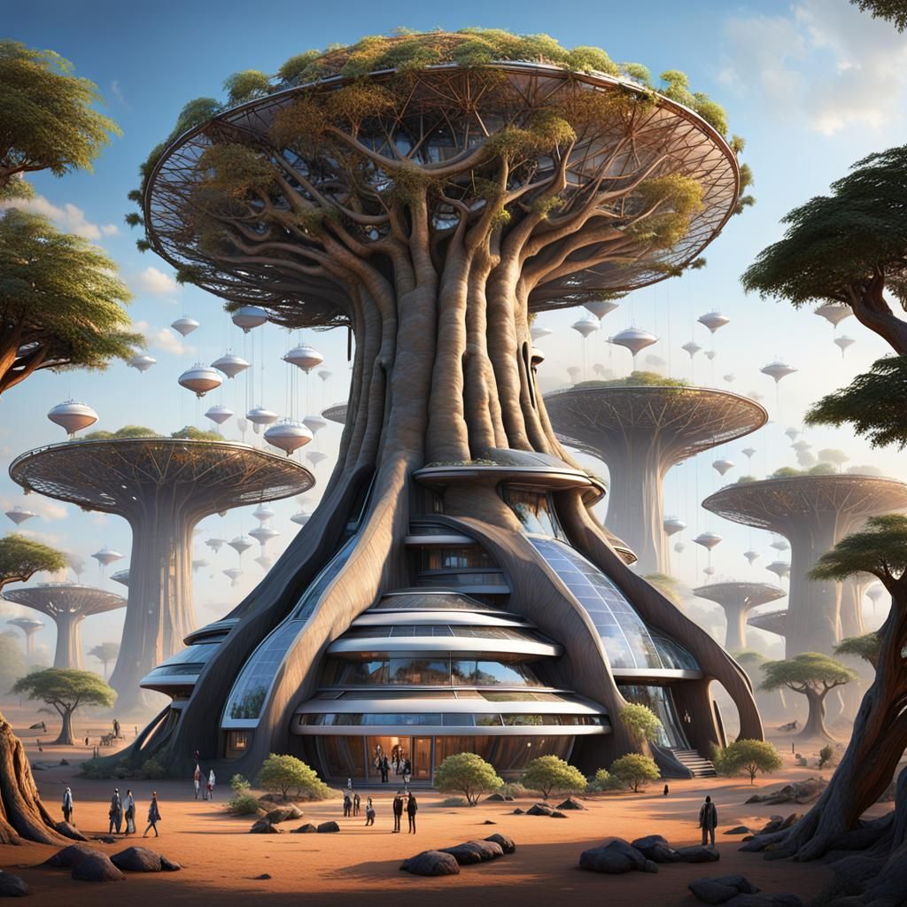 futurist treehouse