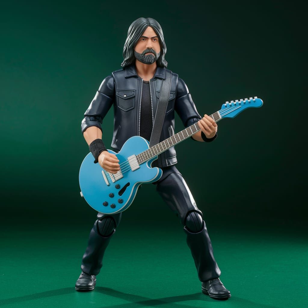 Dave Grohl as Cyberpunk Action Figure