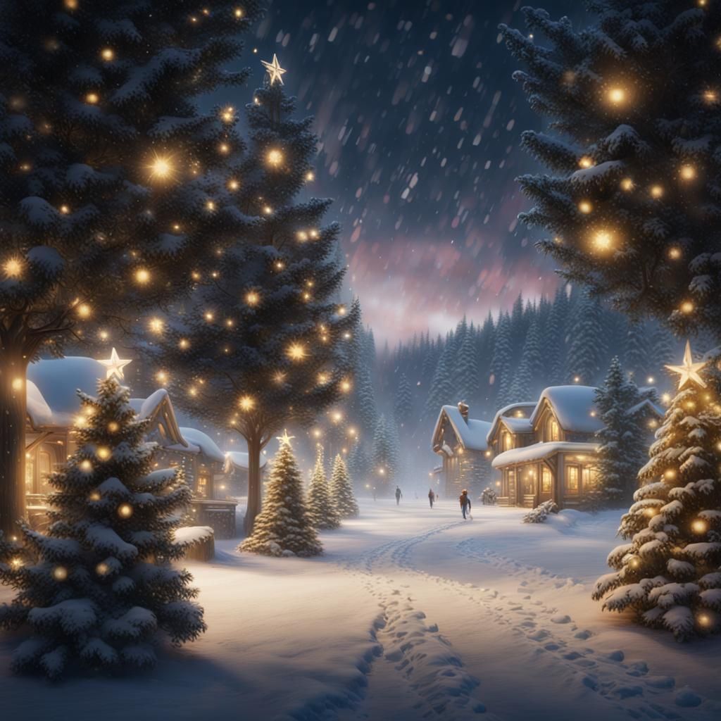 Christmas Tree Farm in Winter Wonderland